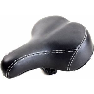 Comfortabel fietszadel zwart met gel vulling  - Fietszadels
