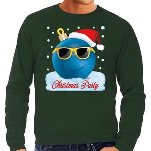 Groene foute kerstsweater / trui Christmas party voor heren - kerst truien