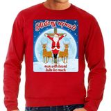 Rode foute kersttrui / sweater History repeats too voor heren - kerst truien