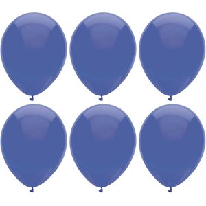 Ballonnen verjaardag/thema feest - 200x stuks - marine blauw - 29 cm - Ballonnen