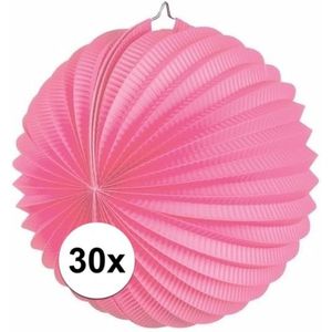 30 roze party lampionnen - Feestlampionnen