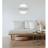 Atmosphera Spiegel/wandspiegel - rond - Dia 38 cm - metaal/glas - goud - Spiegels