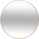 Atmosphera Spiegel/wandspiegel - rond - Dia 38 cm - metaal/glas - goud - Spiegels