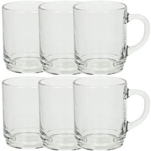 Arcoroc Theeglazen - 24x stuks - glas - 250 ml - stapelbaar - Koffieglazen - Koffie- en theeglazen