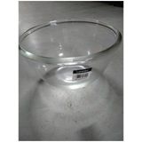 Salade schaal/slakom van glas 24 cm - Schalen en kommen - Keuken accessoires