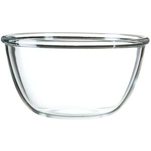 Salade schaal/slakom van glas 24 cm - Schalen en kommen - Keuken accessoires