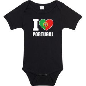 I love Portugal baby rompertje zwart jongen/meisje - Rompertjes