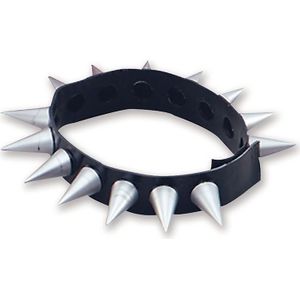 Punker/spike verkleed ketting/choker voor volwassenen - Verkleedsieraden