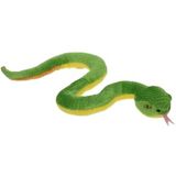 Pluche groene slang knuffel 42 cm