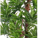 Groene dracaena reflexa kunstplant 120 cm voor binnen - kunstplanten/nepplanten/binnenplanten