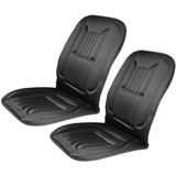 Set van 2x stuks autostoel verwarmingskussens 12V zwart - Auto-accessoires