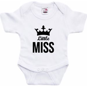 Little miss cadeau baby rompertje wit meisjes - Rompertjes