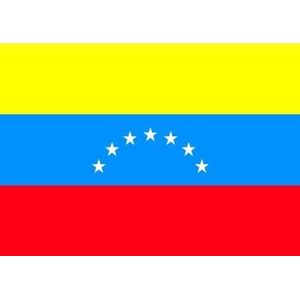 Stickers van de Venezuela vlag - Feeststickers
