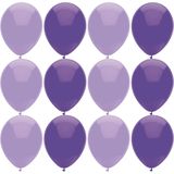 Ballonnen verjaardag/thema feest - 200x stuks - lila/paars - Ballonnen