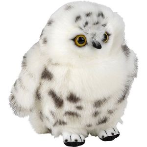Pluche sneeuwuil vogel knuffel van 18 cm - Vogel knuffels