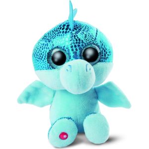 NICI Knuffel Draak - Jet-Jet - Pluche - Blauw - 15 cm - Knuffeldier