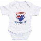 First Australie supporter rompertje baby - Feest rompertjes