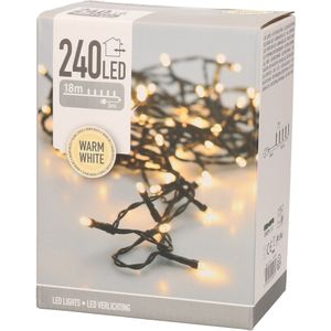 Verlichting LED warm wit 21 meter 240 lichtjes - Kerstverlichting kerstboom