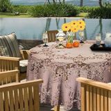 Oud roze tuin tafellaken voor buiten 180 cm rond van kunststof - Tafellakens