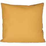 2x stuks bank/sier kussens voor binnen in de kleur velvet goud 45 x 45 cm - Sierkussens