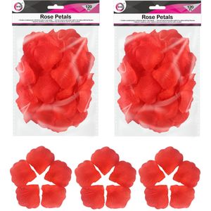 Rode rozenblaadjes 360x stuks - Rozenblaadjes / strooihartjes