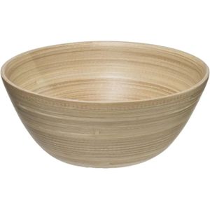 Secret de Gourmet Slakom/serveer schaaltjes - bamboe - beige- D25 cm