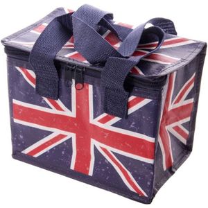 Kleine koeltas Union Jack/United Kingdom print voor 6/sixpack blikjes - Koelboxen/koeltassen - Lunchtrommel