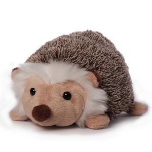 Inware pluche egel knuffeldier - bruin - 19 cm - Knuffel boederijdieren