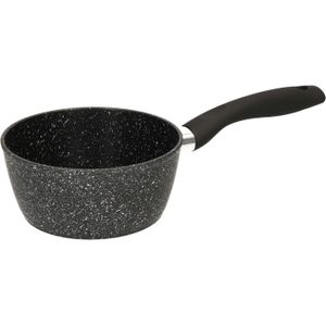 5Five - Steelpan/sauspan - Alle kookplaten geschikt - zwart - D16 cm