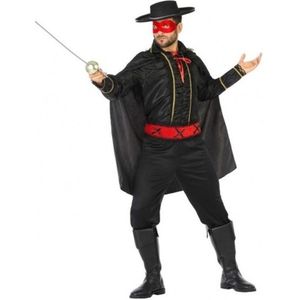 Spaanse held zwart/rood verkleed kostuum voor heren - Carnavalskostuums