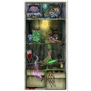 Halloween/horror koelkast poster versiering/decoratie 76 x 152 cm - Feestdeurdecoraties