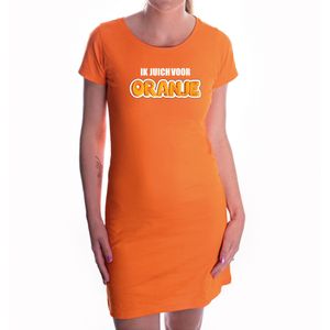 Ik juich voor oranje oranje jurkje Holland / Nederland supporter EK/ WK voor dames - Feestjurkjes