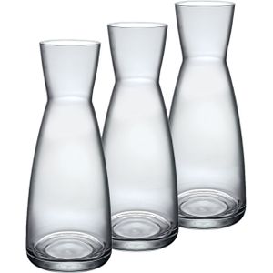 3x stuks glazen karaffen 1 liter - Karaffen