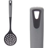 Kook/keuken gerei - set van 2x stuks - zwart/grijs - kunststof - keuken/kook accessoires