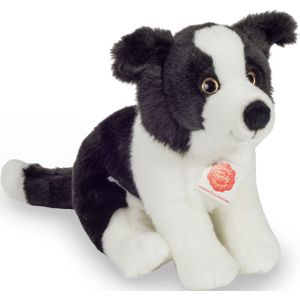 Knuffeldier hond Border Collie - zachte pluche stof - premium kwaliteit knuffels - zwart/wit - 25 cm - Knuffel huisdieren