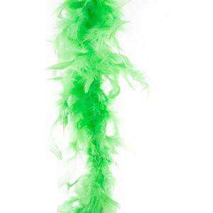 Carnaval verkleed veren Boa kleur fluor groen 2 meter - Verkleed boa