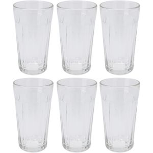 Excellent Houseware Waterglazen/Cocktailglazen - 6x - 350 ml - vaatwasserbestendig