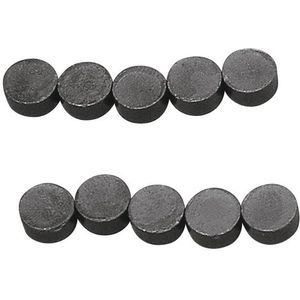 10x ronde hobby/knutsel/koelkast magneten 8x4mm - Magneten