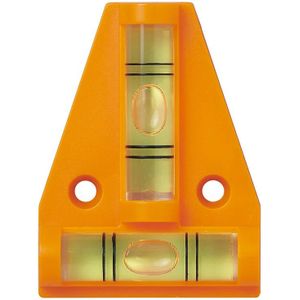 ProPlus Mini driehoek waterpas - met magneet bevestiging - 58 x 44 mm - 2 libellen - Waterpassen