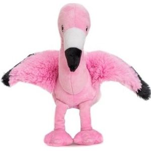 Warm knuffel flamingo babyshower kado 18 cm - Opwarmknuffels