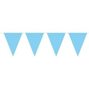 Babyblauwe vlaggenlijn voor geboorte jongen 10m - Vlaggenlijnen