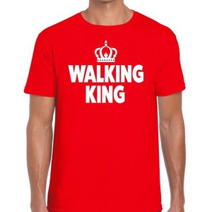 Avondvierdaagse shirt Walking Queen rood voor heren - Feestshirts