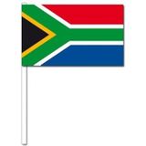 100x Zuid Afrikaanse fan/supporter vlaggetjes op stok - Vlaggen