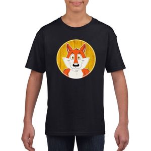 T-shirt vos zwart kinderen - T-shirts