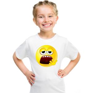 Emoticon t-shirt moe wit kinderen - T-shirts