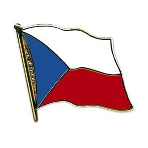 Pin speldje broche - Vlag Tsjechie - 20 mm - blazer revers pin - landen decoraties - Decoratiepin/ broches