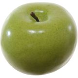 Kunstfruit decofruit - 4x - appel/appels - ongeveer 6 cm - groen - namaak fruit