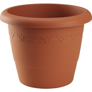 Bloempot/plantenpot - D40 cm x H32,5 cm - terra cotta kunststof - Plantenpotten