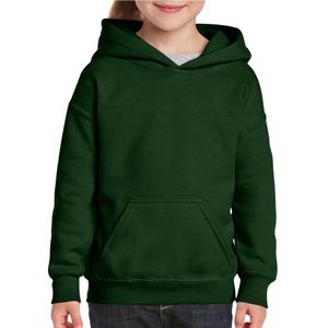 Donkergroene trui met capuchon voor meiden - Sweaters kinderen