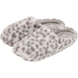 Apollo - Instap Sloffen - Lichtgrijs - Luipaardprint - Pantoffels - Antislip Zool